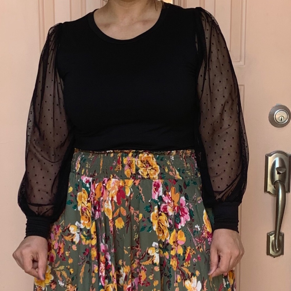 Laced Sleeved Blouse